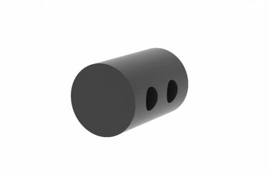 Rubber coupling blocks for pontoons and floating decks